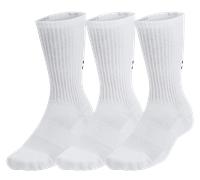 Under Armour Under Armour Unisex UA TC 3pk Crew Calze S Bianco