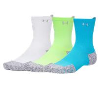 Calze Under Armour ArmourDry® Run Cushion Mid-Crew unisex - Confezione da 3 paia Capri / Bianco / Riflettente L