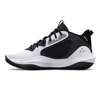 Under Armour Grade School UA Lockdown 6 Scarpe da Basket, Court Performancence Unisex-Adulto, Nero, 37.5 EU