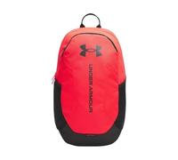 Under Armour Unisex Hustle Lite Backpack, Zaino sportivo resistente e con design idrorepellente, Zaino palestra pratico con pannello inferiore rinforzato,Racer Red/Black,OSFM
