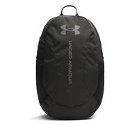 Under Armour Unisex Hustle Lite Backpack, Zaino sportivo resistente e con design idrorepellente, Zaino palestra pratico con pannello inferiore rinforzato,Black/Castlerock,OSFM