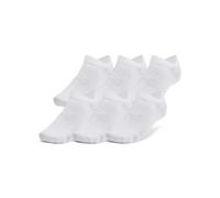 Set di 6 paia di pedulini unisex Under Armour Ua Essential No Show 6Pk 1382611-100 White/White/Halo Gray M