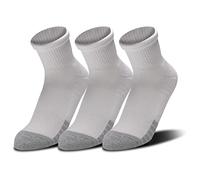 Under Armour Unisex UA Heatgear Quarter 3pk calze sportive