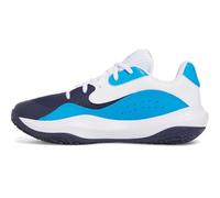 Under Armour UA Lockdown 7 Low, Scarpa da Basket Unisex-Adulto, Midnight Navy/Electric Blue/White, 45.5 EU