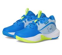 Under Armour Unisex UA Lockdown 7 Scarpe da Pallacanestro, 453 Blue Calm Blue Atlantis Metallic Blue Calm, 18.5 EU