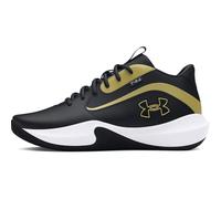 Under Armour Unisex UA Lockdown 7 Scarpe da Pallacanestro, Nero Nero Oro Metallizzato, 45 EU