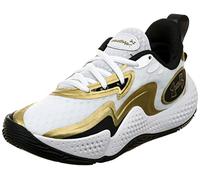 Under Armour Unisex UA Spawn 5 Court Performancence, Bianco, 40.5 EU