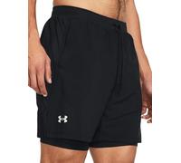 Under Armour Uomini Launch 7'' 2-in-1 Short Abbigliamento da Running Pantaloncini Black 001 - Nero S