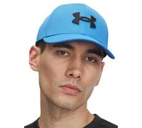 Under Armour Uomo Blitzing, Cappello con Visiera Curva per un'efficace Protezione Solare, Cappellino Sportivo Traspirante ed Elasticizzato,Blue Atlantis/Black,XL/XXL