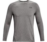 Under Armour Maglietta Uomo ColdGear Fitted, manica lunga con logo, Grigio XXL