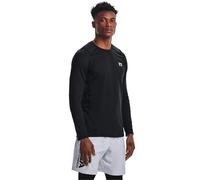 Maglia ColdGear® Fitted Crew da uomo Nero / Bianco M