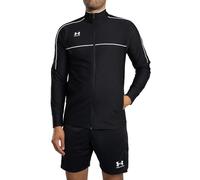 Under Armour Uomo Challenger Track Jacket, Felpa con Zip Leggera e Traspirante da Uomo, Felpa della Tuta ad Asciugatura Rapida per Calcio, Corsa e attività all'aperto,Black/White,XXL