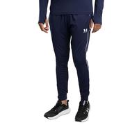 Under Armour Uomo Challenger Training Pant, Pantaloni Tuta Elasticizzati, Comodi e Leggeri, Pantaloni Sportivi Lunghi per Allenamento e Atletica,Midnight Navy/White,LG
