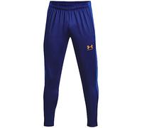 Under Armour Uomo Challenger Training Pant, Pantaloni Tuta Elasticizzati, Comodi e Leggeri, Pantaloni Sportivi Lunghi per Allenamento e Atletica,Washed Navy/High Vis Yellow,MD