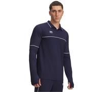 Under Armour Uomo Challenger Training Quarter Zip, Felpa Sportiva Resistente, Leggera e Traspirante, Maglia Manica Lunga con 1/4 Zip e Fori per i Pollici,Midnight Navy/White,SM