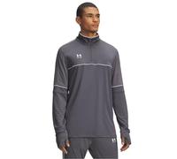 Under Armour Uomo Challenger Training Quarter Zip, Felpa Sportiva Resistente, Leggera e Traspirante, Maglia Manica Lunga con 1/4 Zip e Fori per i Pollici,Castlerock/White,XL