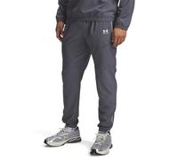 Under Armour Uomo Challenger Warm-Up Pant, Pantaloni Tuta Impermeabili Affusolati alla Caviglia, Pantaloni Sportivi Lunghi per Allenamento, Atletica e Abbigliamento Casual,Castlerock/White,LG