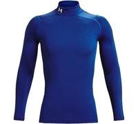 Under Armour Uomo ColdGear Armour Compression Mock, Royal (400)/White, Blu, s