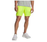Under Armour Uomo Launch 7" Shorts, Pantaloni Corti Allenamento e Running con Tasche, Shorts Sportivi Leggeri, Traspiranti e ad Asciugatura Rapida,High Vis Yellow/High Vis Yellow/Reflective,SM