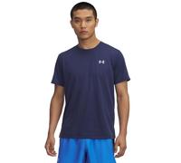Maglia a maniche corte Under Armour Launch da uomo Washed Blu Marino / Riflettente XXL
