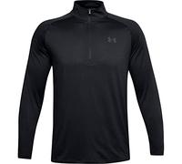 Under Armour Uomo Maglia Manica Lunga UA Tech 1/2 Zip, Black/Charcoal, L