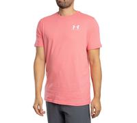 Under Armour Maglia a maniche corte Left Chest Logo da uomo Bittersweet Rosa/Bianco L