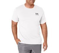 Under Armour Uomo Maglietta Larga con Logo sul Petto Sinistro, Titanium/Clay Green