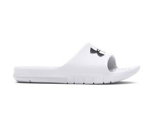 Under Armour Uomo Path Sleeveless, Ciabatte piscina confortevoli e resistenti, Ciabatte uomo ad asciugatura rapida ideali per l'uso negli spogliatoi o a bordo piscina,White / White / Black,41