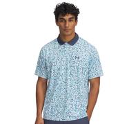 Under Armour Uomo Polo Stampata Matchplay da Golf, White/Downpour Grey, XL