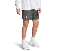 Under Armour Uomo Rival Terry 6" Short, Pantaloni Corti Allenamento, Palestra e Corsa Leggeri, Shorts Sportivi Versatili e Traspiranti con Tasche,Castlerock/Onyx White,XL