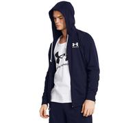 Under Armour Rival Terry Full Zip da uomo Midnight Blu Marino / Onyx Bianco L