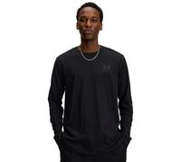 Under Armour Uomo Sportstyle Left Chest Long Sleeve, Maglia Maniche Lunghe da Uomo Traspirante, Maglia Palestra Comoda e ad Asciugatura Rapida,Black/Pitch Gray,MD