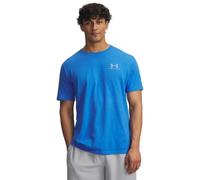 Under Armour Uomo Sportstyle Left Chest Short Sleeve, Maglietta Manica Corta con Logo Morbida e Confortevole, T-Shirt Sportiva Leggera e ad Asciugatura Rapida,Blue Atlantis/Blue Calm,XL
