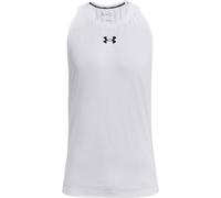Under Armour Canotta Baseline Cotton Tank Uomo Leggera e Traspirante Bianco/Nero/Nero L