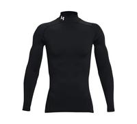 T-Shirt Under Armour ColdGear Compression Mock manica lunga nero bianco - XS