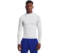 Maglia Under Armour HeatGear Compression Mock manica lunga bianco - M
