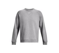Felpa Under Armour Rival Fleece Crew da uomo Castlerock Light Heather / Bianco XS
