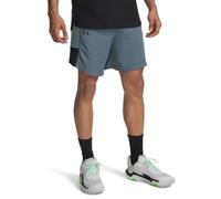 Under Armour Uomo Zone 7" Short, Shorts Sportivi, Traspiranti e Comodi, Pantaloncini Basket per Allenamento, Sport e Abbigliamento Casual,Jasper Blue/Serpentine,XXL
