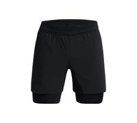 Under Armour Pantaloncini Peak Woven 2-in-1 da uomo Nero/Nero Taglia M