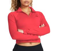Under Armour Vanish Seamless 1/4 Zip Crop-RED Magliette XL Rosso