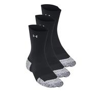 Under Armour Calze ArmourDry Run Cushion Mid-Crew unisex - 3 paia - Nero/Riflettente S