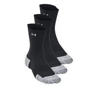 Calze Under Armour ArmourDry® Run Cushion Mid-Crew unisex - Confezione da 3 paia Nero / Nero / Riflettente M