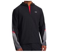 Under Armour Velociti Storm Hooded Giacca Da Corsa Uomini - Nero, Grigio, Taglia: L