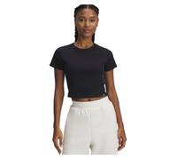 T-shirt Under Armour Rival Rib Baby da donna Nero / Bianco S
