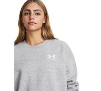 Felpa Under Armour Icon Fleece Oversized da donna Mod Grigio Light Heather / Bianco XL