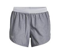Under Armour Women's Fly By 2.0 Running Shorts, Steel Full Heather (035)/Steel, X-Large