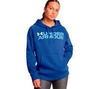 Under Armour - Womens Rival Fleece Wordmark Felpa con cappuccio, Blu Tech (432), M