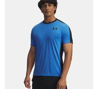 Maglia a maniche corte HeatGear® Wordmark da uomo Blu Atlantis / Nero / Nero M