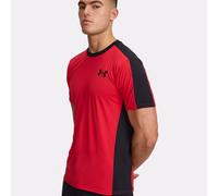 Under Armour Maglietta da uomo HeatGear Wordmark SS Manica corta Rosso/Nero M