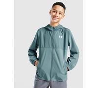 Under Armour Woven Wordmark Full Zip Jacket Junior, Blu 10-11Y